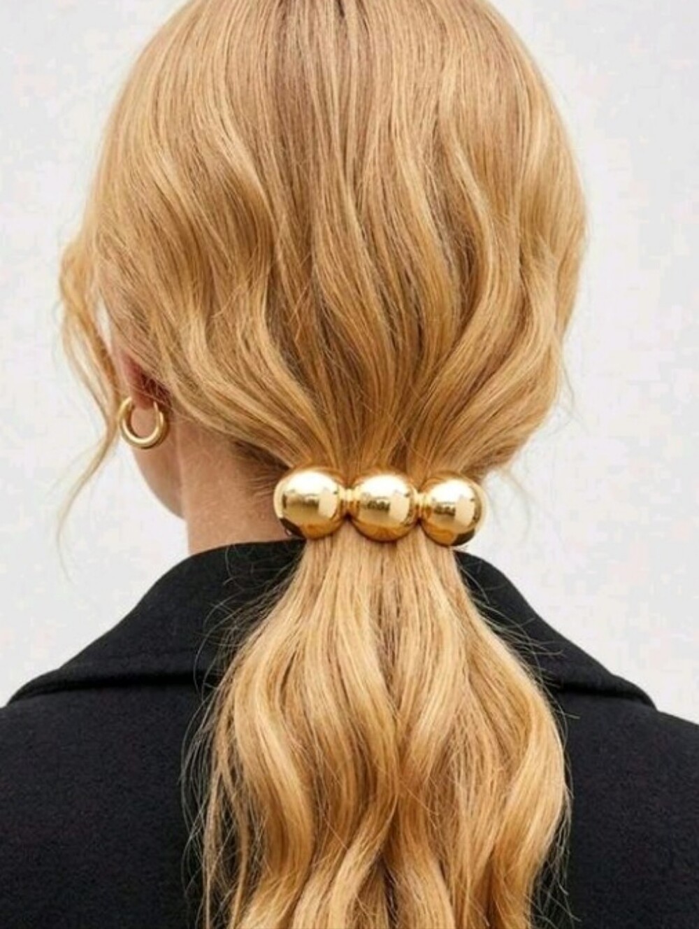 NEW! Gold Bead Classic Metal Brooch Clip Hair